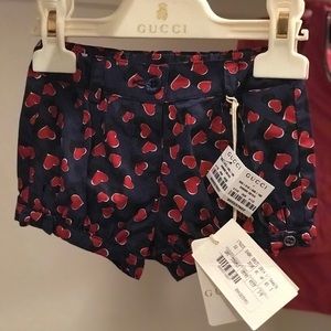 Brand New! Genuine Gucci shorts 3-6months